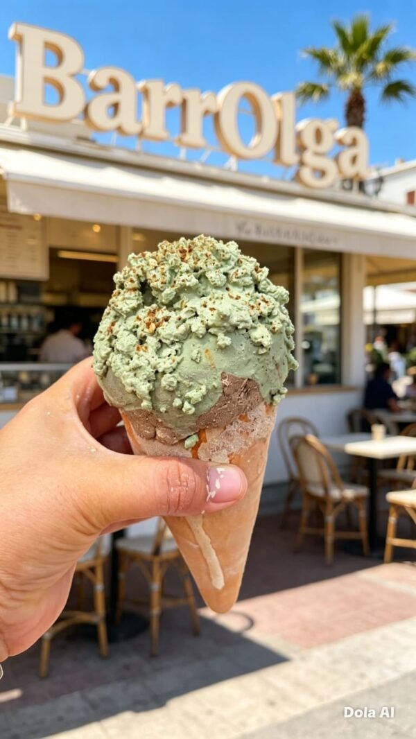 Helado pistache